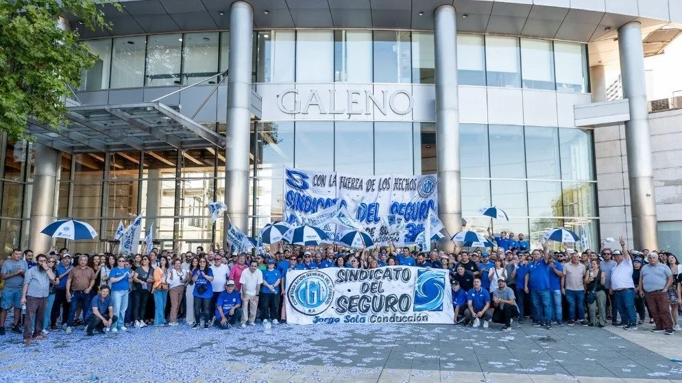 Sin sueldos ni indemnizaciones: el Sindicato del Seguro se movilizó por los trabajadores de Galeno ART